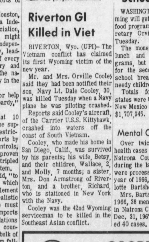 Clipping from Casper Star-Tribune